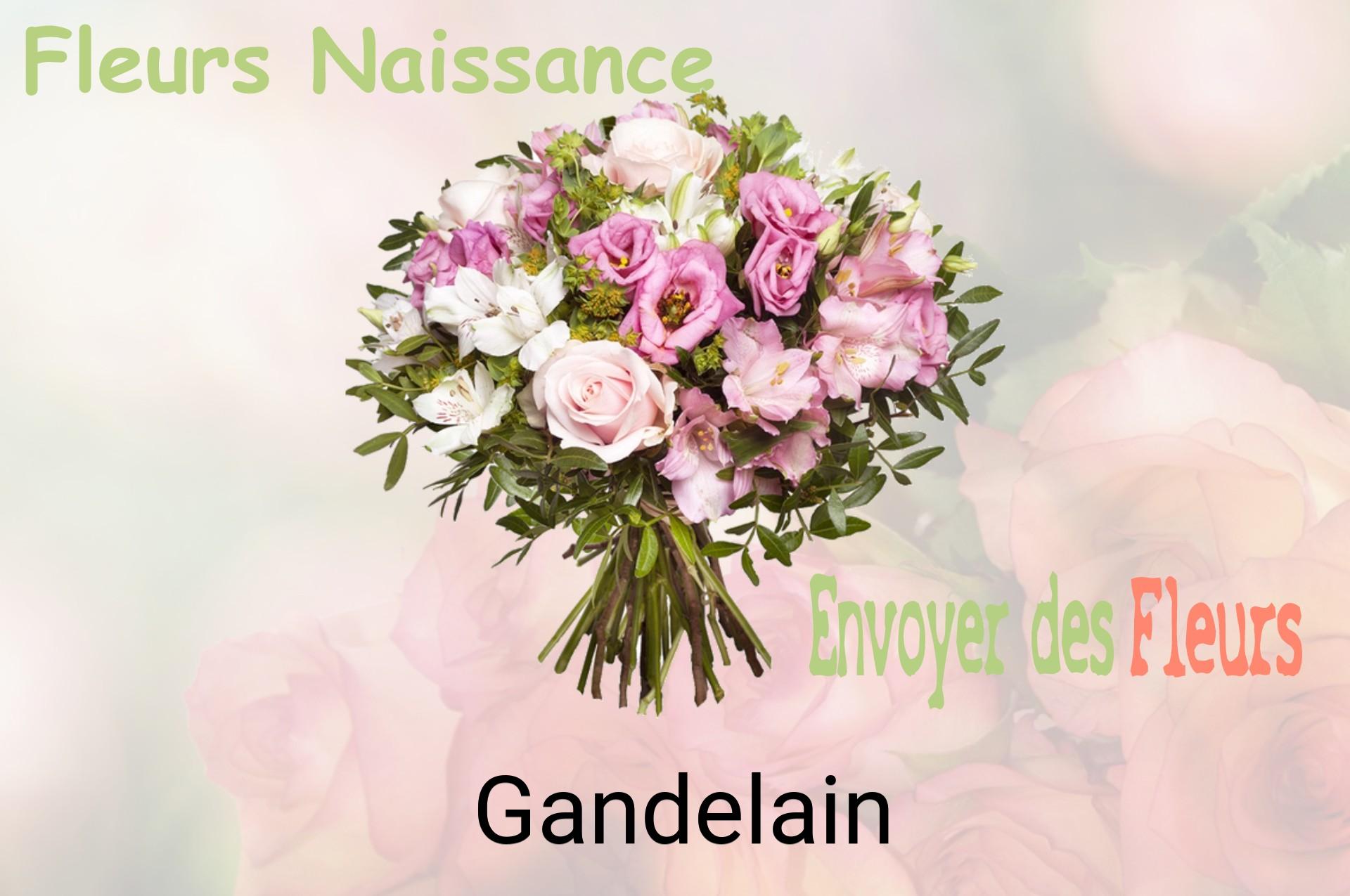 Bouquet de fleurs de naissance livré à Gandelain